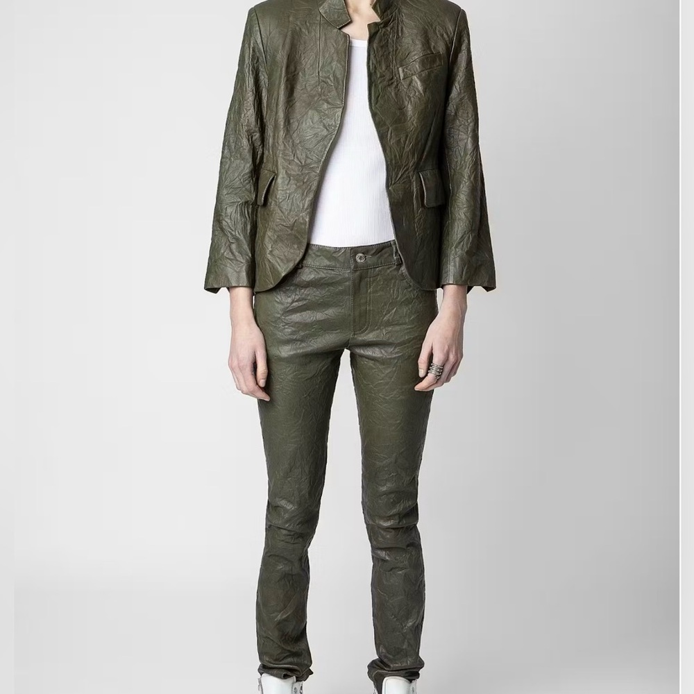 Zadig & Voltaire Phlame crinkled leather pants